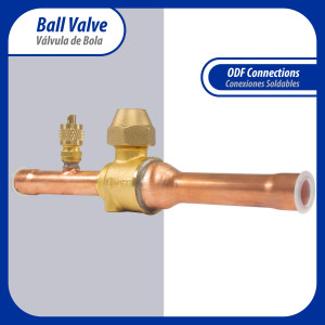 Appli Parts APBV-012 1/2 in Shut Off Ball Valve ODF Universal Replacement 610 psi (4.2 Mpa) max pressure -22 F to 248 F work temperature with 1/4 in SAE service port, with 6-1/2 in overall length Appli Parts APBV-012 1/2 in Shut Off Ball Valve ODF Universal Replacement 610 psi (4.2 Mpa) max pressure -22 F to 248 F work temperature with 1/4 in SAE service port, with 6-1/2 in overall length