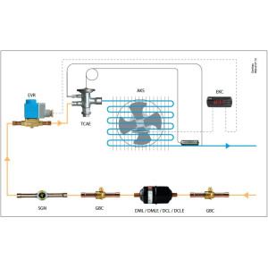 Danfoss 023Z5019 3/8in Liquid Line Refrigerant AC Filter Drier hvac refrigeration ODF 2.8-4.1tons Unidirectional 4-7/16in Long 2-1/4in Wide DCL 053S