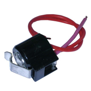Appli Parts APBT-L45CA Bimetal Thermostat Replace Mabe 2 Cable Open 45 F and Close 25 F, With Clip, red and red colored wires Appli Parts APBT-L45CA Bimetal Thermostat Replace Mabe 2 Cable Open 45 F and Close 25 F, With Clip, red and red colored wires