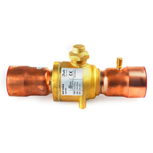 Danfoss 009L7067 3-1/8in Shut Off Ball Valve ODF GBC 79s Multiple Refrigerant MWP 650psi WT -40F to 300F with 1/4in SAE Schrader Valve Bi-Flow
 Danfoss 009L7067 3-1/8in Shut Off Ball Valve ODF GBC 79s Multiple Refrigerant MWP 650psi WT -40F to 300F with 1/4in SAE Schrader Valve Bi-Flow