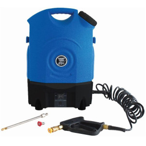 Nu-Calgon 4781-00 Turbo Tank 2.0 Portable Rinsing Sprayer 150 psi rechargeable battery, removable 4.5 gallon water tank, durable hose and spray gun, 90-degree spray wand for mini-splits
 Nu-Calgon 4781-00 Turbo Tank 2.0 Portable Rinsing Sprayer 150 psi rechargeable battery, removable 4.5 gallon water tank, durable hose and spray gun, 90-degree spray wand for mini-splits