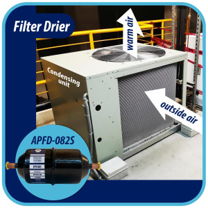 Appli Parts APFD-082S 1/4 in Liquid Line Refrigerant AC Filter Drier hvac Refrigeration 082S ODF Sweat Solder connection universal unidirectional 6in long 2-1/4 in wide
 Appli Parts APFD-082S 1/4 in Liquid Line Refrigerant AC Filter Drier hvac Refrigeration 082S ODF Sweat Solder connection universal unidirectional 6in long 2-1/4 in wide