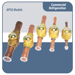 Appli Parts APSG-12AS 1/2 in Sight Glass and liquid moisture indicator Solder connections with Solid Body for HVAC/R installations suitable for CFC HCFC HFC refrigerants Appli Parts APSG-12AS 1/2 in Sight Glass and liquid moisture indicator Solder connections with Solid Body for HVAC/R installations suitable for CFC HCFC HFC refrigerants