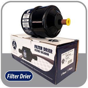 Appli Parts APFD-163S 3/8 in Liquid Line Refrigerant AC Filter Drier hvac Refrigeration 163S ODF Sweat Solder connection universal unidirectional 7in long 3in wide Appli Parts APFD-163S 3/8 in Liquid Line Refrigerant AC Filter Drier hvac Refrigeration 163S ODF Sweat Solder connection universal unidirectional 7in long 3in wide