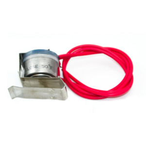 Appli Parts APBT-L70C Bimetal Thermostat 2 Wire, Open 70 F and Close 50 F, With Clip, red and red colored wires, Reference BIM-70 / Thermodisc Appli Parts APBT-L70C Bimetal Thermostat 2 Wire, Open 70 F and Close 50 F, With Clip, red and red colored wires, Reference BIM-70 / Thermodisc