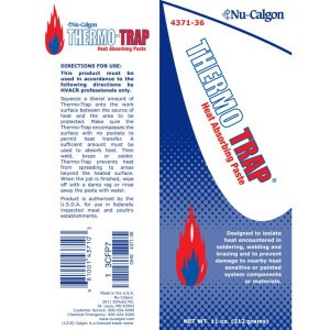 Nu-Calgon 4371-36 Thermo-Trap Paste Heat Absorber for Welding, Brazing and Soldering 11oz Nu-Calgon 4371-36 Thermo-Trap Paste Heat Absorber for Welding, Brazing and Soldering 11oz