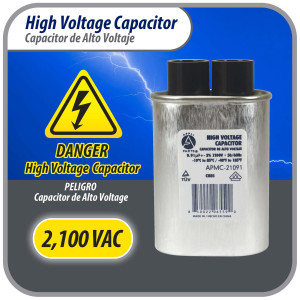 Appli Parts APMC-21091 0.91uf mfd (microfarads) High Voltage Microwave capacitor 2100V 50/60Hz CH85 21091 Universal Replacement for Multiple Brands NO PCB  Appli Parts APMC-21091 0.91uf mfd (microfarads) High Voltage Microwave capacitor 2100V 50/60Hz CH85 21091 Universal Replacement for Multiple Brands NO PCB
