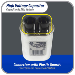 Appli Parts APMC-21091 0.91uf mfd (microfarads) High Voltage Microwave capacitor 2100V 50/60Hz CH85 21091 Universal Replacement for Multiple Brands NO PCB  Appli Parts APMC-21091 0.91uf mfd (microfarads) High Voltage Microwave capacitor 2100V 50/60Hz CH85 21091 Universal Replacement for Multiple Brands NO PCB