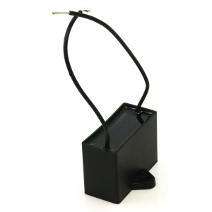 Appli Parts Fan Capacitor 8 mfd (microfarads) uf 250 VAC with 2 Wire Terminal Connections compatible with any brand with same capacitance 1-7/8in Width 7/8in Depth 1-3/8in Height CAP-8-250-2C Appli Parts Fan Capacitor 8 mfd (microfarads) uf 250 VAC with 2 Wire Terminal Connections compatible with any brand with same capacitance 1-7/8in Width 7/8in Depth 1-3/8in Height CAP-8-250-2C
