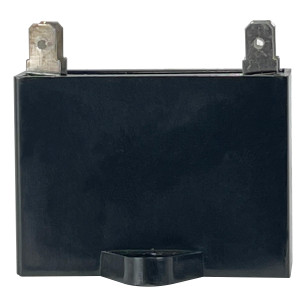 Appli Parts Fan Capacitor 6 mfd (microfarads) uf 250 VAC 4 Terminal Connections compatible with any brand within the same range of capacitance 1-7/8in Width 3/4in Depth 1-3/4in Height CAP-6-250 Appli Parts Fan Capacitor 6 mfd (microfarads) uf 250 VAC 4 Terminal Connections compatible with any brand within the same range of capacitance 1-7/8in Width 3/4in Depth 1-3/4in Height CAP-6-250