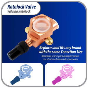 Appli Parts APRV-VA07 Rotolock Valve V07 1-3/4 in x 7/8 in ODF solder connection Universal replacement valve will work for refrigeration and air conditioning systems Appli Parts APRV-VA07 Rotolock Valve V07 1-3/4 in x 7/8 in ODF solder connection Universal replacement valve will work for refrigeration and air conditioning systems