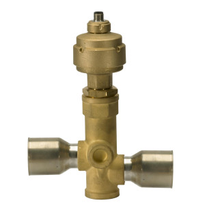 Danfoss 034G4253 Electric Regulating Valve KVS 15 Solder Inlet connection ODF, Solder Outlet connection ODF, Max. Working Pressure 45.5 bar, Inlet size 7/8 in, Outlet size 7/8 in