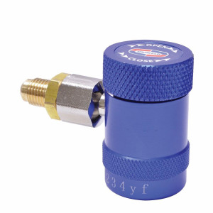 Quick Coupler R1234yf Blue/Low With 1/4" Adaptor Uniweld 90495 Quick Coupler R1234yf Blue/Low With 1/4" Adaptor Uniweld 90495