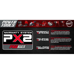 Promaker 4-1/2in Angle Grinder PRO-ES750KIT
Include: Angle Grinder, Side handle, Wrench, 2 Carbon brushes, 2 Abrasive wheels, Gloves, 2 Brushes, Goggles.
Voltage - Frequency: 120V - 60Hz
Amperage: 6.5AMP
Power: 750W
Speed: 11000rpm
Cord: 6.5ft
Weight Promaker 4-1/2in Angle Grinder PRO-ES750KIT
Include: Angle Grinder, Side handle, Wrench, 2 Carbon brushes, 2 Abrasive wheels, Gloves, 2 Brushes, Goggles.
Voltage - Frequency: 120V - 60Hz
Amperage: 6.5AMP
Power: 750W
Speed: 11000rpm
Cord: 6.5ft
Weight