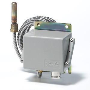 Danfoss Thermostat KPS 80 060L313066
Reset function: Auto, Contact function: SPDT gold, Cap. tube length 196 7/8 in, Sensor type: Remote bulb Danfoss Thermostat KPS 80 060L313066
Reset function: Auto, Contact function: SPDT gold, Cap. tube length 196 7/8 in, Sensor type: Remote bulb