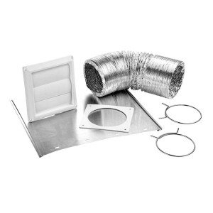 Lambro 1377W Transition Duct Louvered Vent Kit Lambro 1377W Transition Duct Louvered Vent Kit