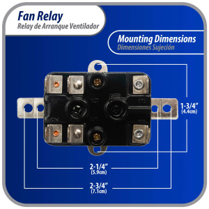 Appli Parts APFR-380 90-380, 24 VAC Coil, Heavy Duty Switching Fan Relay, SP Normally Open, SP Normally Closed, AC and heating Furnace blower relay Universal fit multi position bracket Appli Parts APFR-380 90-380, 24 VAC Coil, Heavy Duty Switching Fan Relay, SP Normally Open, SP Normally Closed, AC and heating Furnace blower relay Universal fit multi position bracket