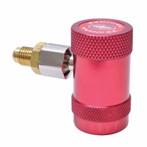 Quick Coupler R1234yf Red High With 1/4" Adaptor Uniweld 90494
