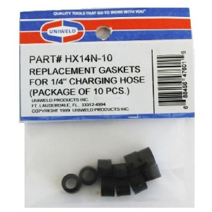 Uniweld HX14N-10 Hose Gasket Kit (10 Pcs) 1/4 Uniweld HX14N-10 Hose Gasket Kit (10 Pcs) 1/4