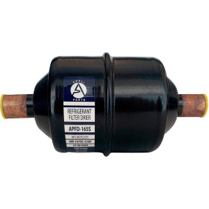 Appli Parts APFD-165S 5/8 in Liquid Line Refrigerant AC Filter Drier hvac Refrigeration 165S ODF Sweat Solder connection universal unidirectional 6in long 3in wide Appli Parts APFD-165S 5/8 in Liquid Line Refrigerant AC Filter Drier hvac Refrigeration 165S ODF Sweat Solder connection universal unidirectional 6in long 3in wide
