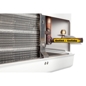 Danfoss 114U0021 Evaporator Optyma MBP R404 35K Btu/hr at 25F SST Air Defrost 6FPI Medium Profile 3 x ECM fans DACC RX M515.1A4/A1H 230V/1Ph/60Hz 
 Danfoss 114U0021 Evaporator Optyma MBP R404 35K Btu/hr at 25F SST Air Defrost 6FPI Medium Profile 3 x ECM fans DACC RX M515.1A4/A1H 230V/1Ph/60Hz