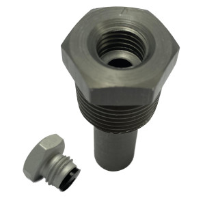 Thermowell Full Gauge, Aluminum 30mm Thread 1/2" npt Thermowell Full Gauge, Aluminum 30mm Thread 1/2" npt