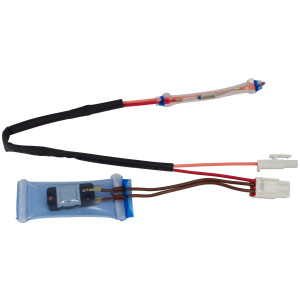 Appli Parts APBT-S4008FP Bimetal Thermostat Asian Type 3 Wire Open 46F and Close 25 F, brown and brown wires, Fuse 158 F, 2plugs, Reference BIM-4008 / Thermodisc Appli Parts APBT-S4008FP Bimetal Thermostat Asian Type 3 Wire Open 46F and Close 25 F, brown and brown wires, Fuse 158 F, 2plugs, Reference BIM-4008 / Thermodisc