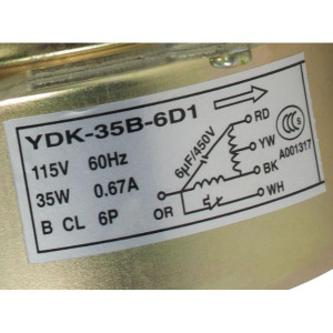 Fan Motor for Window Type Air Conditioning YDK-35B-6A Fan Motor for Window Type Air Conditioning YDK-35B-6A