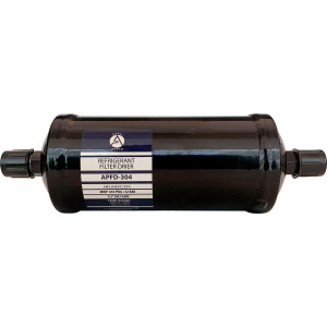 Appli Parts APFD-304 1/2 in Liquid Line Refrigerant AC Filter Drier hvac Refrigeration 304 SAE Flare connection universal unidirectional 10-1/2 in long 3-1/4 in wide Appli Parts APFD-304 1/2 in Liquid Line Refrigerant AC Filter Drier hvac Refrigeration 304 SAE Flare connection universal unidirectional 10-1/2 in long 3-1/4 in wide