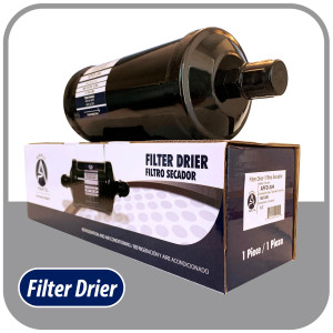 Appli Parts APFD-304 1/2 in Liquid Line Refrigerant AC Filter Drier hvac Refrigeration 304 SAE Flare connection universal unidirectional 10-1/2 in long 3-1/4 in wide Appli Parts APFD-304 1/2 in Liquid Line Refrigerant AC Filter Drier hvac Refrigeration 304 SAE Flare connection universal unidirectional 10-1/2 in long 3-1/4 in wide