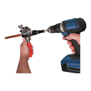 Electric Manual Deluxe Flaring Tool 1/8 3/16 1/4 5/16 3/8 1/2 5/8 3/4 O.D. Uniweld UDFT
Include UDFTW 12 point 3/4 Ratchet Wrench
Replace 70004