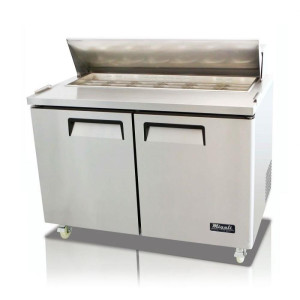 Migali 48 in Sandwich Prep Table - 12 Pans, 2 doors 115V 60hz 1ph C-SP48-12-HC Migali 48 in Sandwich Prep Table - 12 Pans, 2 doors 115V 60hz 1ph C-SP48-12-HC