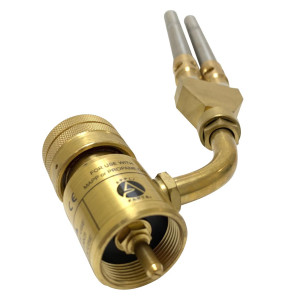 Appli Parts APHT-1D2 Double Burner Hand Torch for Soldering Brazing with Map or Propane Fuel Swivel Tip for uses in plumbing refrigeration air conditioning and more Appli Parts APHT-1D2 Double Burner Hand Torch for Soldering Brazing with Map or Propane Fuel Swivel Tip for uses in plumbing refrigeration air conditioning and more