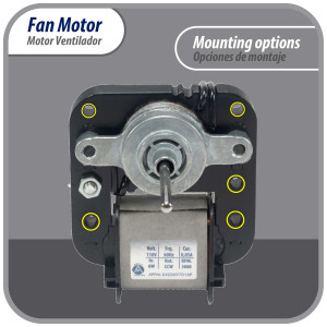 Appli Parts APFM-240369701AP Freezer Fan Motor replacement 6 W, 110 V, 60 Hz, 0.05 A, 3000 rpm, CCW rotation