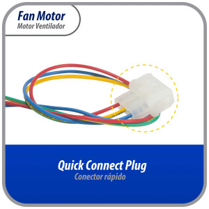 Appli Parts APFM-240369701AP Freezer Fan Motor replacement 6 W, 110 V, 60 Hz, 0.05 A, 3000 rpm, CCW rotation