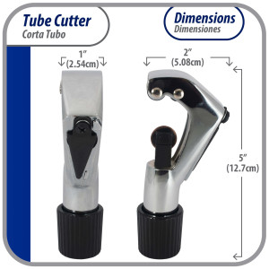 Appli Parts APT-TC274 1/8 in to 1-1/8 in Tube Cutter for Copper, Aluminum, Steel, PVC and other soft metal pipe for Plumbing and HVAC/R Professionals and DIY Applications  Appli Parts APT-TC274 1/8 in to 1-1/8 in Tube Cutter for Copper, Aluminum, Steel, PVC and other soft metal pipe for Plumbing and HVAC/R Professionals and DIY Applications