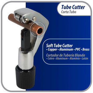 Appli Parts APT-TC274 1/8 in to 1-1/8 in Tube Cutter for Copper, Aluminum, Steel, PVC and other soft metal pipe for Plumbing and HVAC/R Professionals and DIY Applications  Appli Parts APT-TC274 1/8 in to 1-1/8 in Tube Cutter for Copper, Aluminum, Steel, PVC and other soft metal pipe for Plumbing and HVAC/R Professionals and DIY Applications