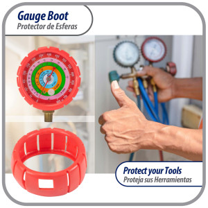 Appli Parts APMG-GBR 2.5 in Red Protective Gauge Boot for Manifold Gauge High pressure Appli Parts APMG-GBR 2.5 in Red Protective Gauge Boot for Manifold Gauge High pressure
