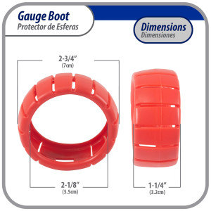 Appli Parts APMG-GBR 2.5 in Red Protective Gauge Boot for Manifold Gauge High pressure Appli Parts APMG-GBR 2.5 in Red Protective Gauge Boot for Manifold Gauge High pressure