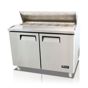 Migali 48 in Big Top Sandwich Prep Table - 18 Pans, 2 doors 115V 60hz 1ph C-SP48-18BT-HC Migali 48 in Big Top Sandwich Prep Table - 18 Pans, 2 doors 115V 60hz 1ph C-SP48-18BT-HC