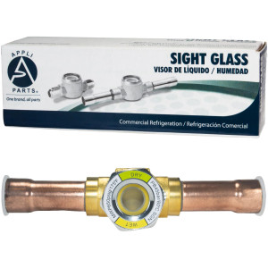 Appli Parts APSG-58S 5/8 in Sight Glass and liquid moisture indicator Solder connections with take-apart Body for HVAC/R installations