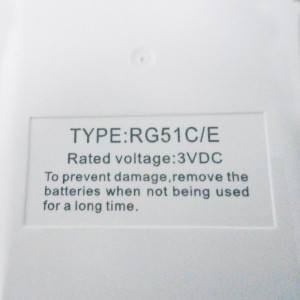 Remote Control Rg51c/E Split Ecox 17317000a25800
Fits: Eiv4wc36xxb / Eiv4wc60xxb / Eih4wc36xxb Remote Control Rg51c/E Split Ecox 17317000a25800
Fits: Eiv4wc36xxb / Eiv4wc60xxb / Eih4wc36xxb