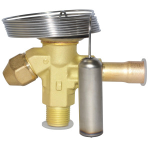 Danfoss 068Z3284 1/4 - 5.5TR Expansion Valve Body, TE 2, R22, R407C, 3/8x1/2 in, Flare x ODF, External Equalized, Bi-Flow, -40 to 50 F, Capacity determined by Orifice size Sold Separately