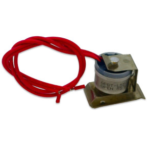 Appli Parts APBT-L55C Bimetal Thermostat 2 Wire, Open 55 F and Close 35 F, With Clip, red and red colored wires, Reference BIM-317 / Thermodisc Appli Parts APBT-L55C Bimetal Thermostat 2 Wire, Open 55 F and Close 35 F, With Clip, red and red colored wires, Reference BIM-317 / Thermodisc