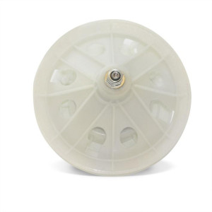 Appli Parts APTW-81045 Mabe Washing Machine Transmission replacement, Square Shaft, 6 Hole Base, Pulley 5-3/4 in 146 mm