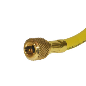 Uniweld EZM3Y Manifold Hose 36 in Yellow 1/4 X 5/16 CFC/HCFC/HFC R410 Ez-Turn Anti-Blowback