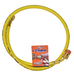 Uniweld EZM3Y Manifold Hose 36 in Yellow 1/4 X 5/16 CFC/HCFC/HFC R410 Ez-Turn Anti-Blowback Uniweld EZM3Y Manifold Hose 36 in Yellow 1/4 X 5/16 CFC/HCFC/HFC R410 Ez-Turn Anti-Blowback