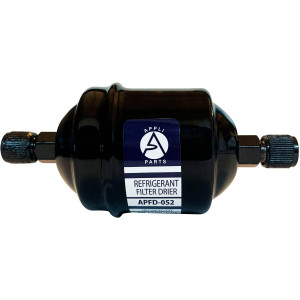 Appli Parts APFD-052 1/4 in Liquid Line Refrigerant AC Filter Drier hvac Refrigeration 052 SAE Flare connection universal unidirectional 4-1/2 in long 2 in wide
 Appli Parts APFD-052 1/4 in Liquid Line Refrigerant AC Filter Drier hvac Refrigeration 052 SAE Flare connection universal unidirectional 4-1/2 in long 2 in wide
