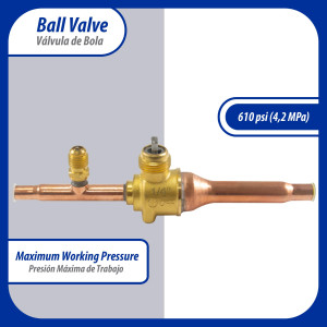 Appli Parts APBV-014 1/4 in Shut Off Ball Valve ODF Universal Replacement 610 psi (4.2 Mpa) max pressure -22 F to 248 F work temperature with 1/4 in SAE service port, with 6-1/2 in overall length Appli Parts APBV-014 1/4 in Shut Off Ball Valve ODF Universal Replacement 610 psi (4.2 Mpa) max pressure -22 F to 248 F work temperature with 1/4 in SAE service port, with 6-1/2 in overall length