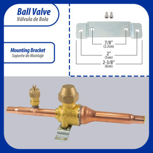 Appli Parts APBV-014 1/4 in Shut Off Ball Valve ODF Universal Replacement 610 psi (4.2 Mpa) max pressure -22 F to 248 F work temperature with 1/4 in SAE service port, with 6-1/2 in overall length Appli Parts APBV-014 1/4 in Shut Off Ball Valve ODF Universal Replacement 610 psi (4.2 Mpa) max pressure -22 F to 248 F work temperature with 1/4 in SAE service port, with 6-1/2 in overall length